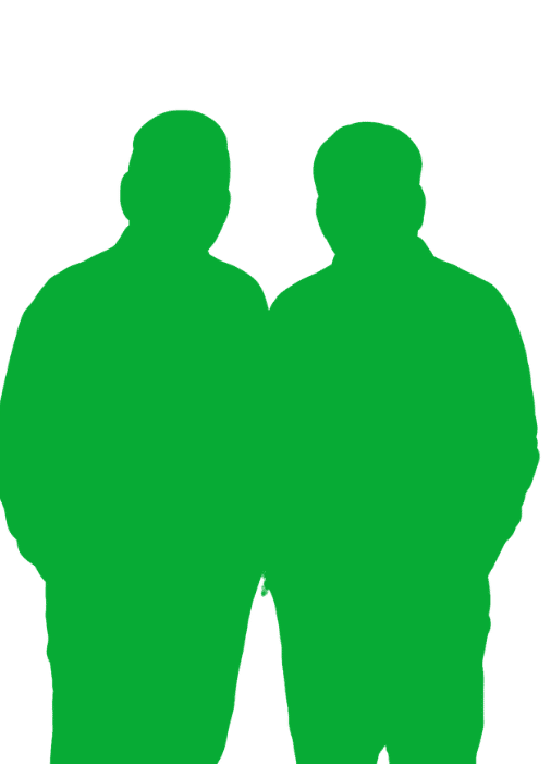 Hintergrund der einen Umriss von 2 Personen zeigt