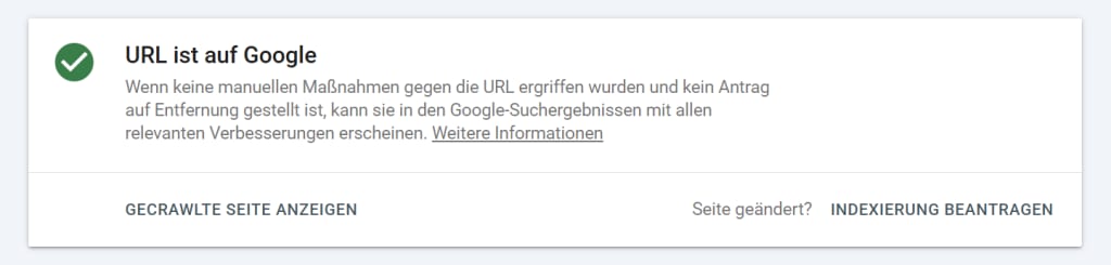 Indexierungsstatus einer Website in der Google Search Console prüfen